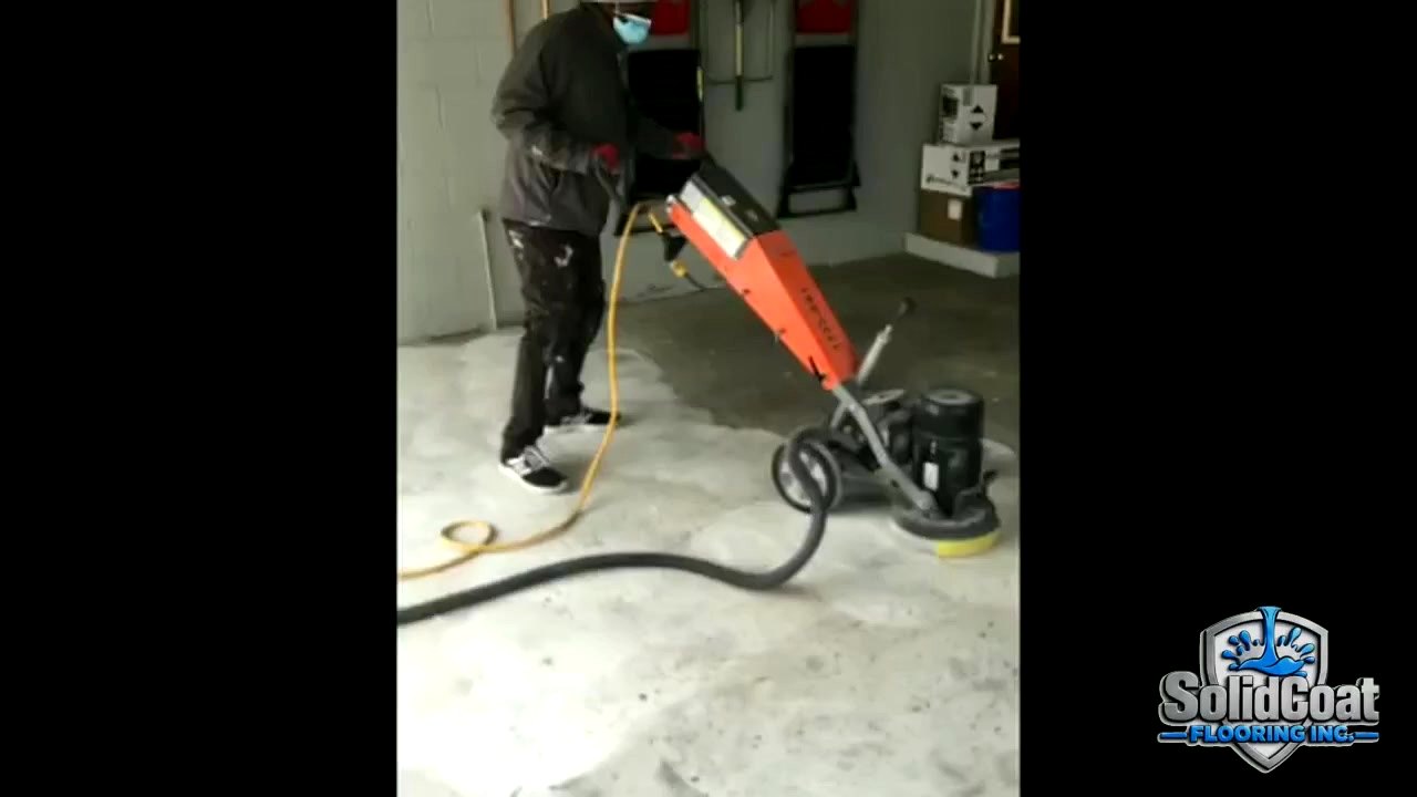 Garage before coating