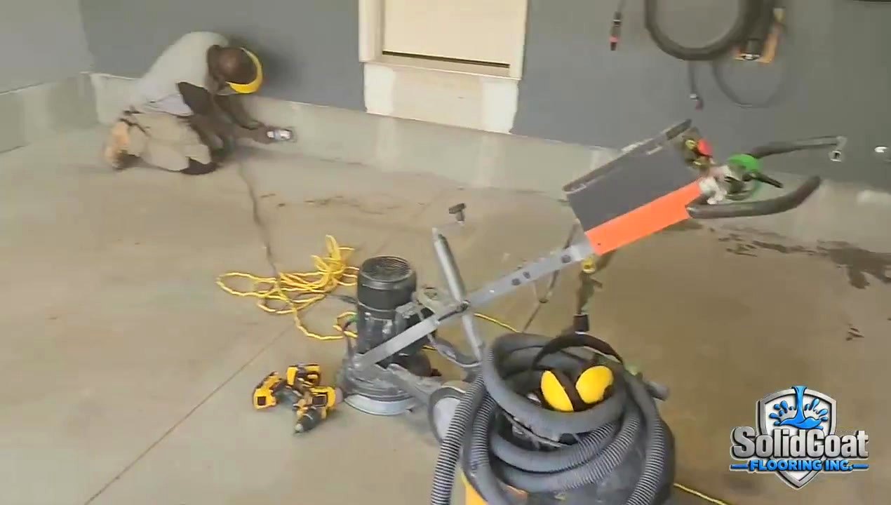 Garage before coating