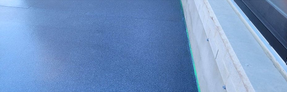 Patio after double-broadcast quartz